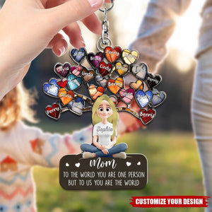 Mom To The World - Personalized Acrylic Keychain