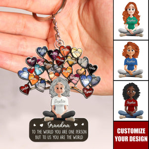 Mom To The World - Personalized Acrylic Keychain