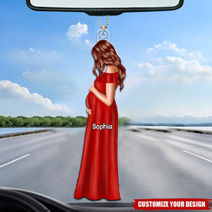 Custom Gift For Expecting Moms - Personalized Acrylic Ornament