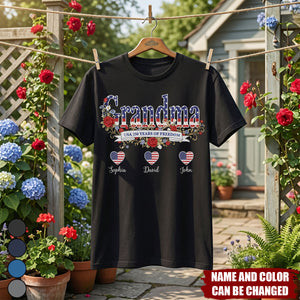 USA Mom - 250th Anniversary of Freedom 1776–2026 - Personalized Shirt
