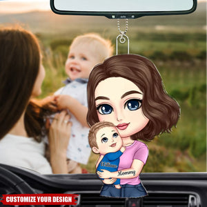 Mom Hugs Baby Gift For Newborn New Mom Personalized Acrylic Ornament