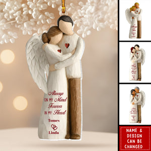 Always On My Mind Forever In My Heart - Personalized 1-Layer Acrylic Ornament