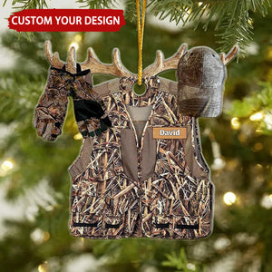 Hunting Clothes Personalized Christmas Ornament, Perfect Gift For Hunting Lovers