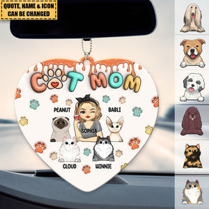 The Road To My Heart Is Filled With Paw Prints - Dog & Cat Personalized Acrylic Ornament