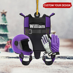Skydiving Suit Personalized Christmas Ornament, Gift For Skydiving Lover