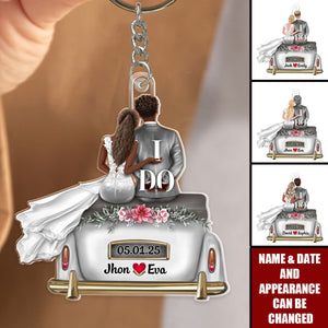 I Do - Personalized Gifts For Married Couples Keychain
