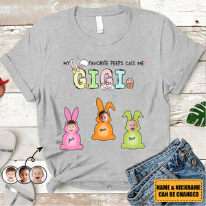 Personalized Grandma Easter Favorite Photo Shirt