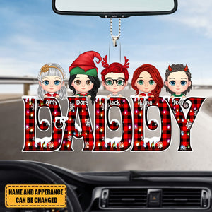 Cute Christmas Kids Custom Family Members Nickname Personalized Acrylic Ornament