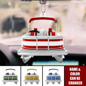 Personalized Gift For Pontoon Lover Acrylic Ornament