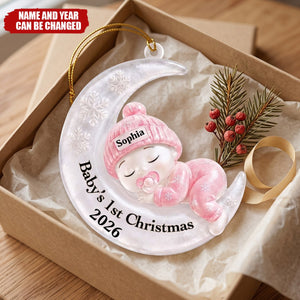 Baby's First Christmas, Personalized Acrylic Ornament, Gift For Parents