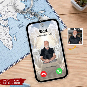 Incoming Call From Heaven Personalized Memorial Acrylic Keychain