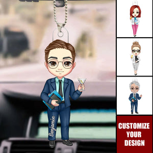 Cartoon Fashion Teacher - Personalized Acrylic Ornament, Back to School Teacher's Day Gift for Teacher