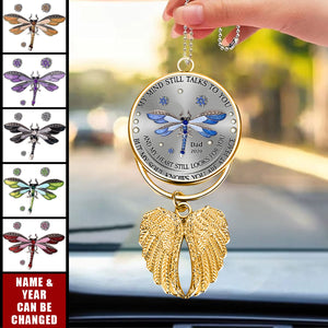 Dragonfly My Mind My Heart My Soul - Personalized Memorial Wings Ornament