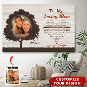I'll Always Be Your Little Girl - Personalized Photo Poster - Gift For Mom
