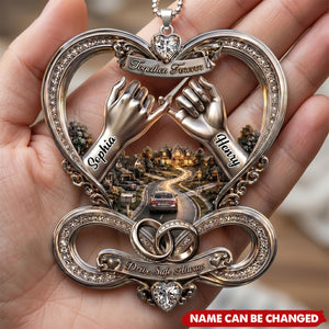 Infinity Love Car Ornament - Personalized Gifts For Couple