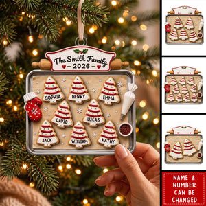 Custom Acrylic Ornament - Personalized Christmas Birthday Gifts For Mom, Dad, Brother, Sister - Joy Feels Like Family
