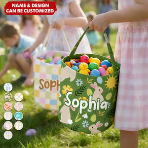 Custom Name Easter Pattern - Personalized Easter Basket