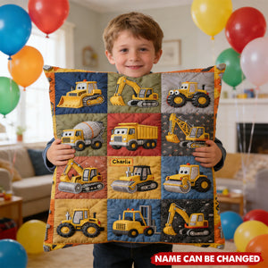 Construction Machines - Personalized Pillow