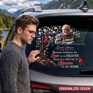 A Little Piece Of Heaven Is Always With Us - Personalized Decal