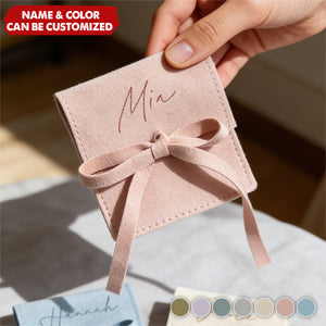 Custom Name Jewelry Organizer Envelope Pouch - Personalized Jewellery Pouch