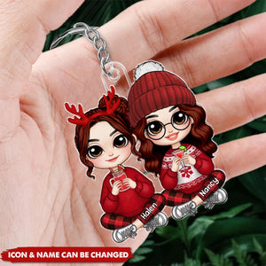 Personalized Gift For Granddaughter Daughter From Grandma Mom Acrylic Keychain