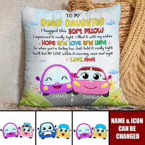 Personalized Gift For Kid Loves Car From Grandma Mom Pillow