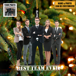 Best Team Ever - Personalized Acrylic Photo Ornament