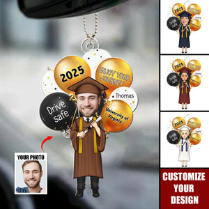 Enjoy Your Journey Graduation Gift - Personalized Acrylic Ornament