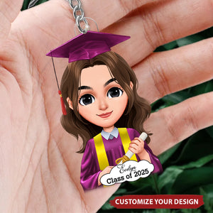 Graduation Cutie - Personalized Acrylic Keychain