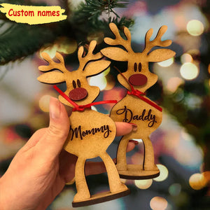 Christmas Is Where Cutest Reindeer Of All - Personalized Custom Reindeer Christmas Place Names - Christmas Decoration, Keepsake Gift, Table Decoration, Favors, Christmas Gift