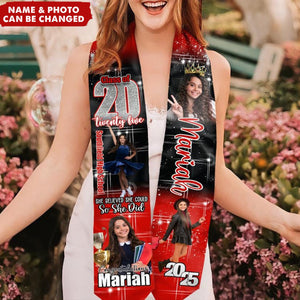 Class of 2025 Personalized Photo Graduation Stole