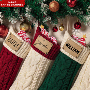 2024 Family Personalized Monogram Christmas Stocking - Holiday Decoration