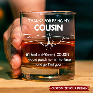 Thanks For Being My Brother - Personalized Custom Whiskey Glass