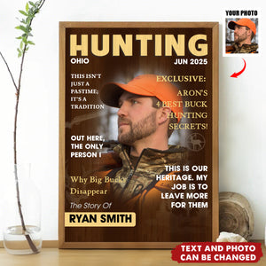 Man Cave Hunting Art - Personalized Poster, Gift For Hunter