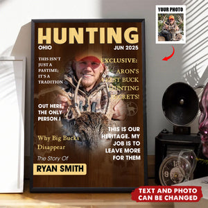 Man Cave Hunting Art - Personalized Poster, Gift For Hunter