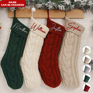 2024 Family Monogram Personalized Embroidered Christmas Stocking