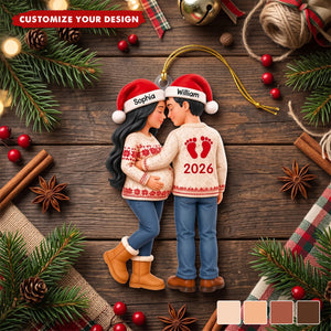 Christmas Gifts for Expectant Parents – Personalized Acrylic Ornament