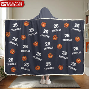 Rise And Grind - Personalized Wearable Blanket Hoodie - Christmas Gift For Sport Lovers, Sport Players