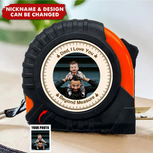 Dad I Love You - Personalized Custom Tape Measure - Father's Day Gift For Dad