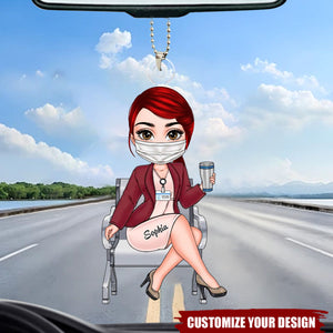 Custom Cartoon Gift For Medical Staff - Personalized Acrylic Ornament