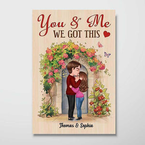 Couple We Got This Flower Door Personalized Poster