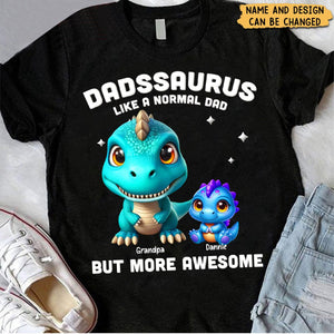 Daddysaurus Grandpasaurus Dinosaurs - Personalized T-Shirt