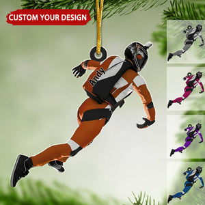 Parachutist Personalized Christmas Ornament, Gift For Extreme Sports Lover