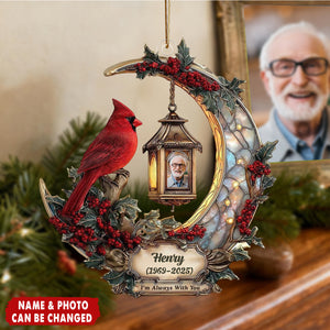 I Am Always With You Acrylic Ornament, Cardinal Memorial Ornament