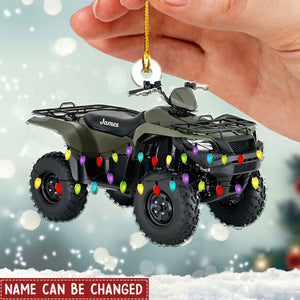 Personalized Quad Bike Christmas Ornament - Off Road Dirt Bike Ornament