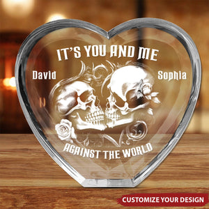 You & Me, Till The End Of Time - Couple Personalized Acrylic Plaque