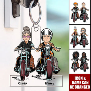 Personalized Gifts For Couple Motocross Keychain