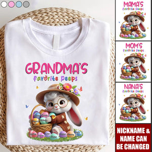 Personalized Gift Grandma's Favorite Easter T-Shirt