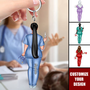 Custom Idea For Nurse Doctor - Personalized Acrylic Keychain