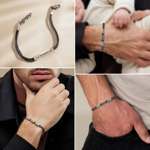 Bracelet For Dad With Kids Names - Personalized Bracelet, Father’s Day Gift